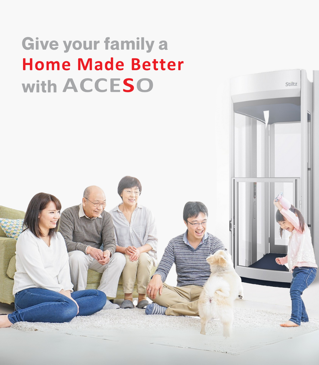 Give your family a Home Made Better with Acceso Home Lifts